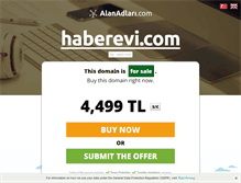 Tablet Screenshot of haberevi.com
